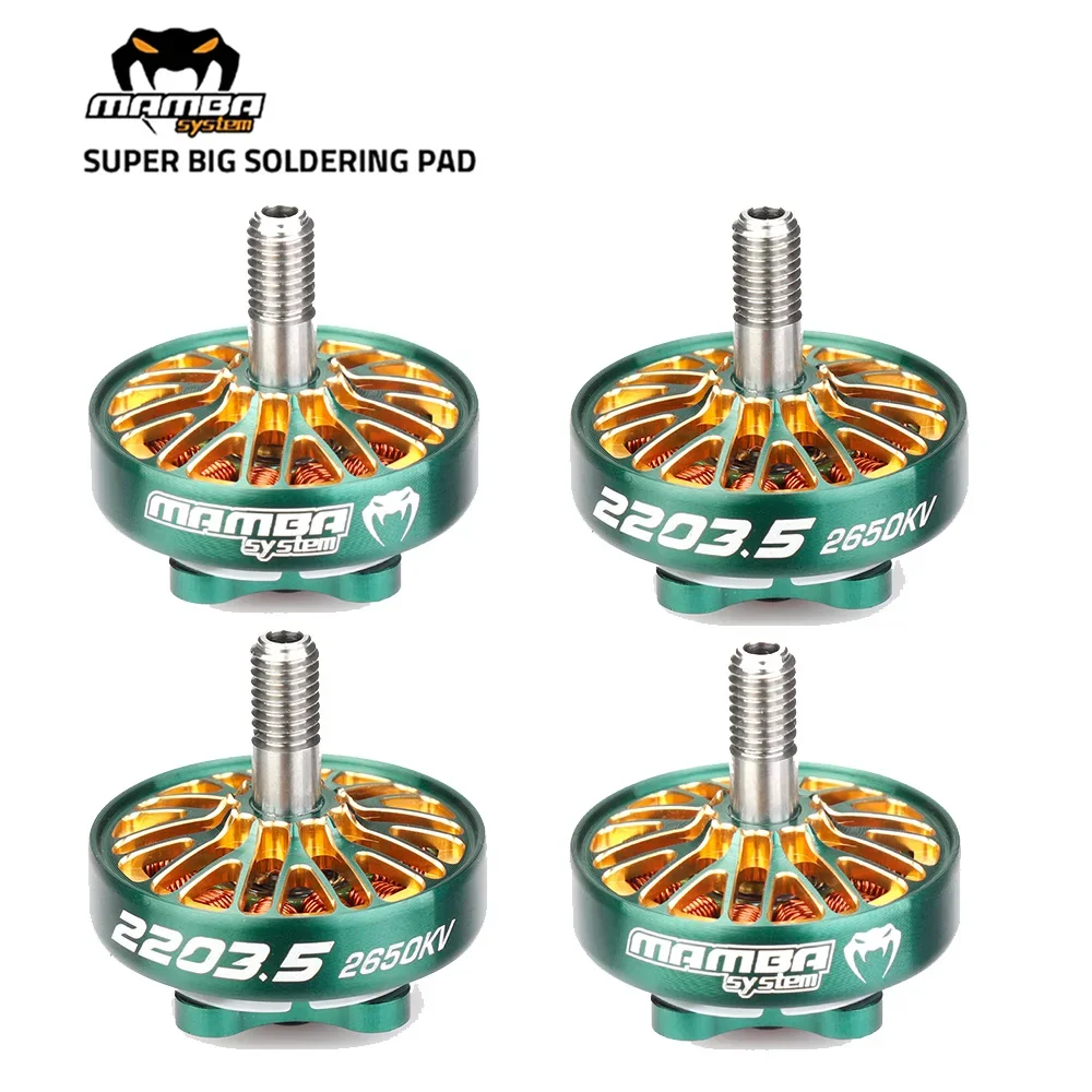 4PCS/lot DIATONE MAMBA TOKA 2203.5 2650KV/3300KV Brushless Motor Compatible 4-5inch Propeller 3-6S for RC FPV Racing Drone