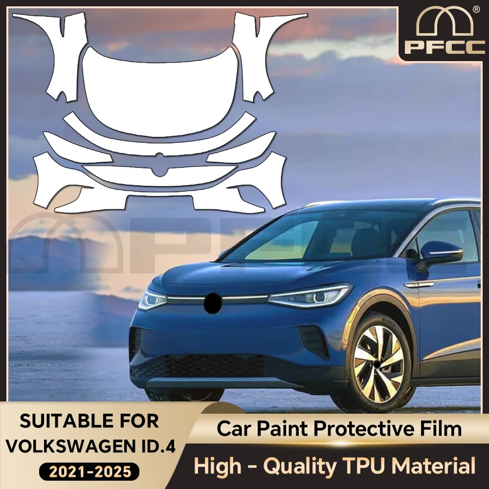 

9MIL For Volkswagen ID.4 2021-2024 PPF Car Film 9Mil Pre-Cut Paint Protection Film TPU Invisible Anti-scratch Vinyl Wrap Film