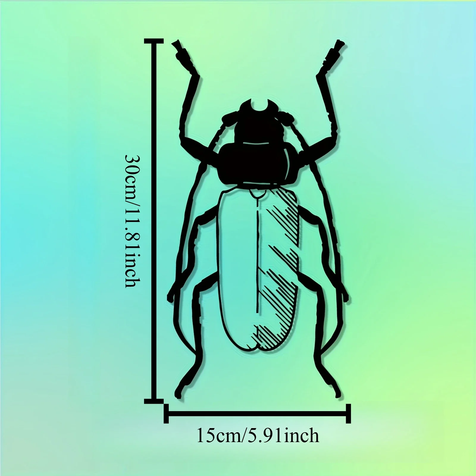 CIFBUY Iron Wall Art Beetle Hook Decor Unique Rustic Style Entryway Hallway Hanging Ornament Home Interior Accessory