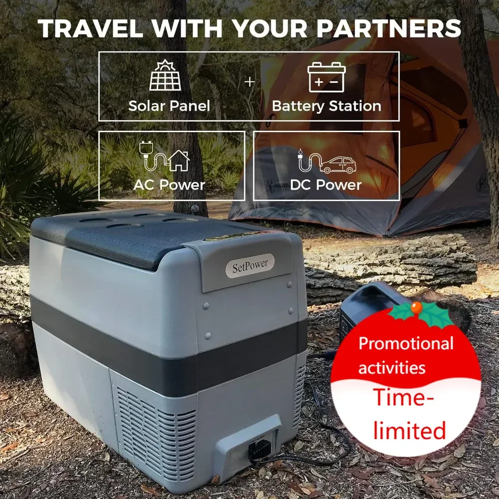 

Hot salesAJ40 Portable Refrigerator Portable Freezer 42 Quart Electric Cooler Car Refrigerator 12/24V DC Cable & 110/240V AC Car