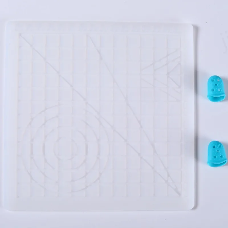 3D-Druck Stift Silikon Matte DIY mit 2-Finger-Protektoren Vorlage Zeichenwerkzeug Silikon Pad Zeichenwerkzeuge für Kinder Erwachsene – Detail 12