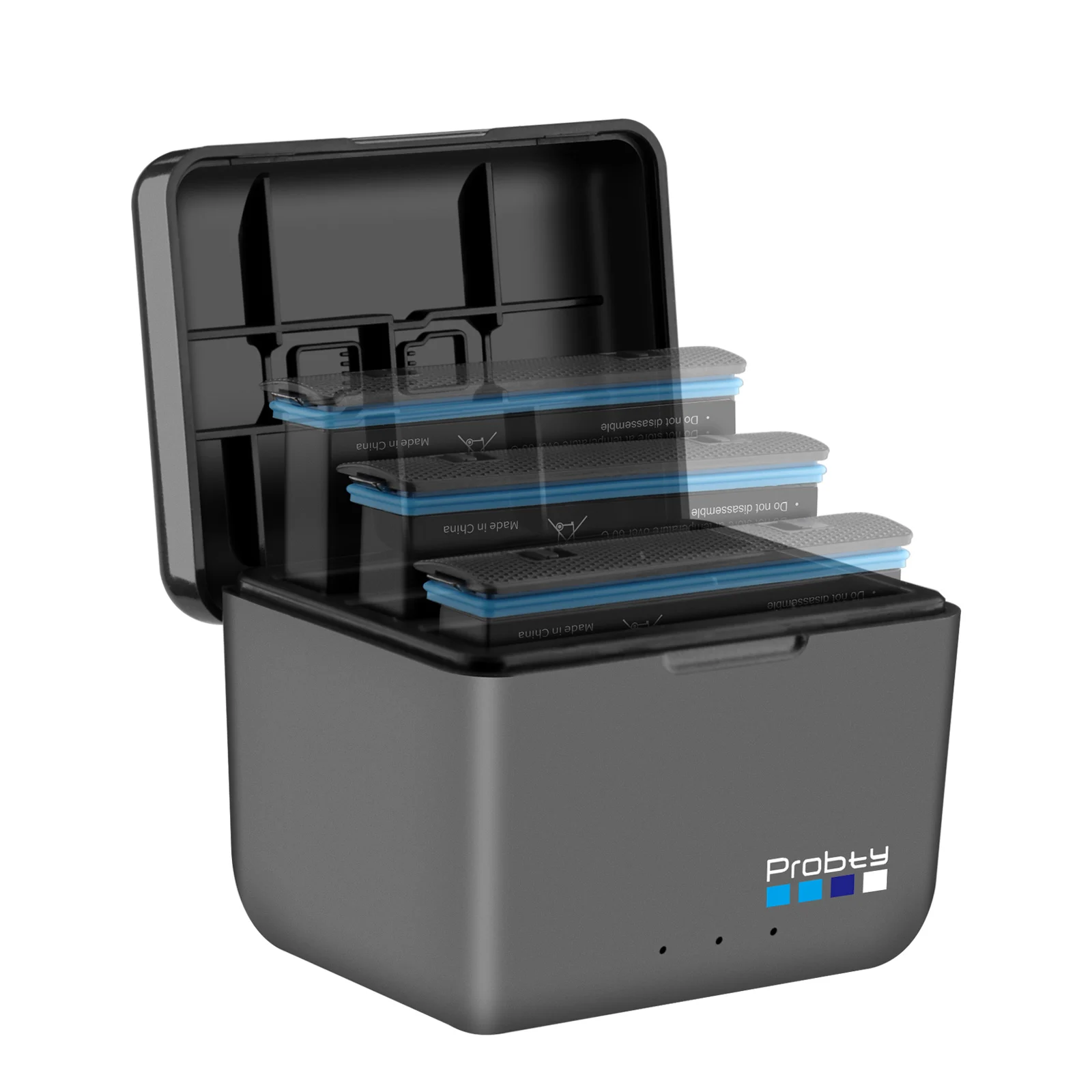 Fast Battery Charger For Insta360 X4 Quick Portable 2 or 3 Channel Battery Charge Storage Station Can Store Misro SD Card