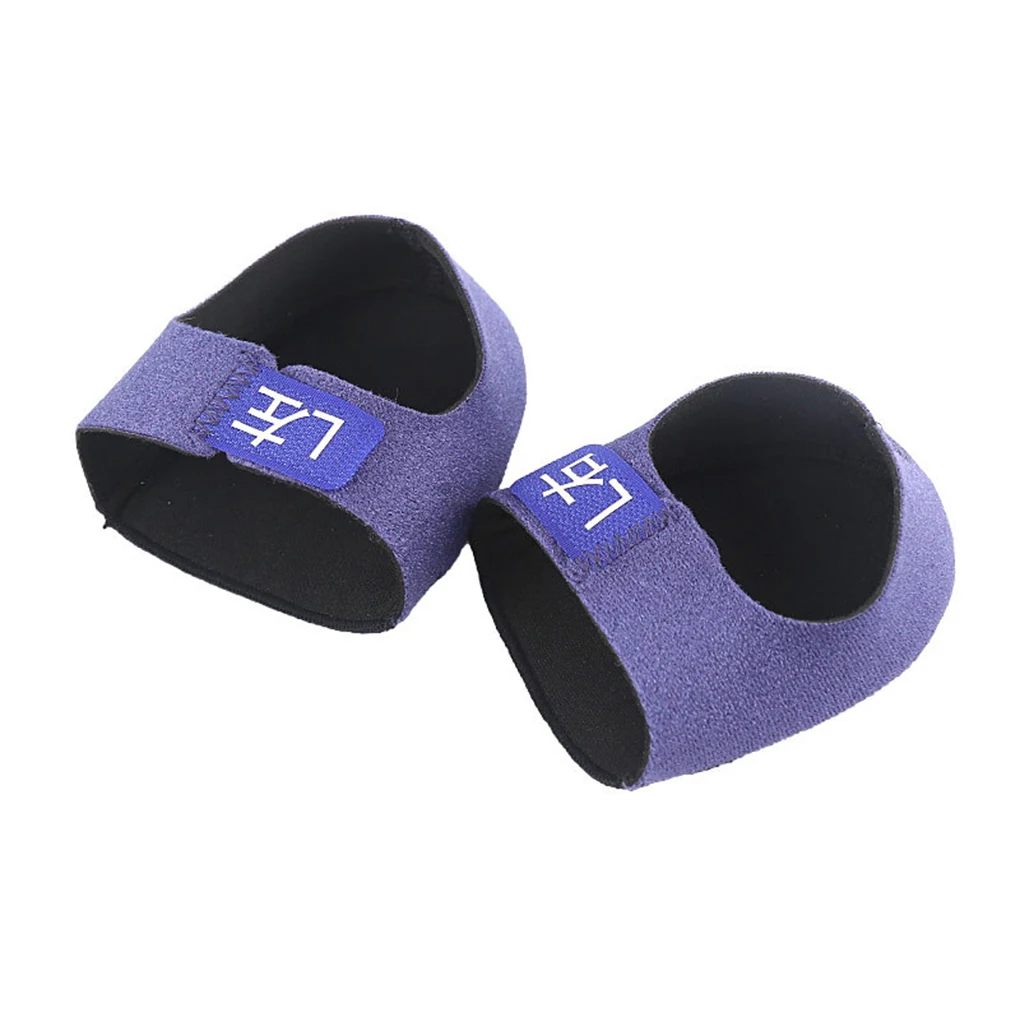 1 Pair Jogging Fitness Heel Cushions Supporting Socks Sneakers Leather Shoes Pressure Relief Protector Black L Type 2