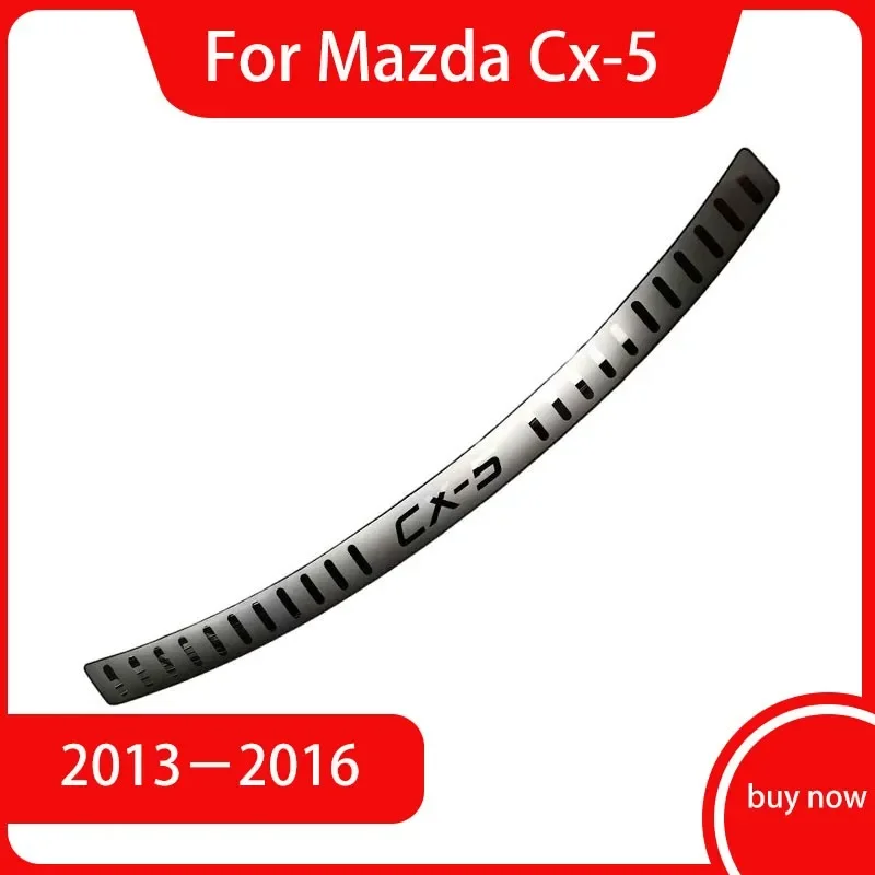 Car Styling For Mazda Cx-5 Cx5 Cx 5 2013 2014 2015 2016 Stainless Steel Rear Bumper sill Protector Ultra Thin Trunk Trim