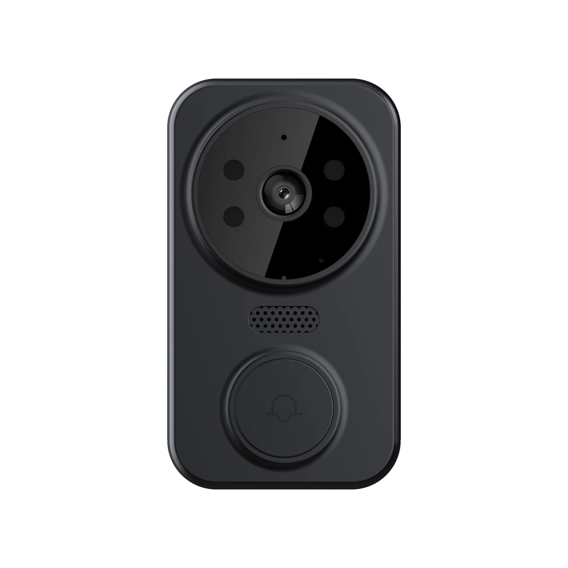 Wifi Wireless Remote Visual Doorbell Two-way Intercom HD IR Night Vision Tuya Monitoring Black White