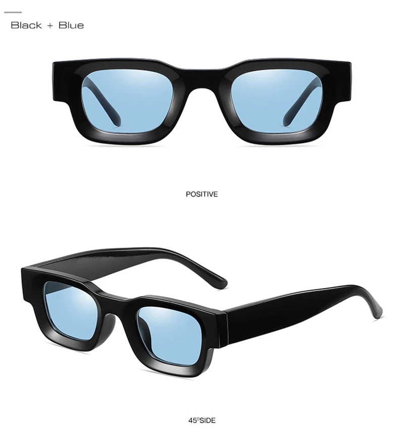 SHAUNA Vintage kleine quadratische polarisierte Sonnenbrille, modische Anti-Blaulicht-Brillengestelle – Detail 8