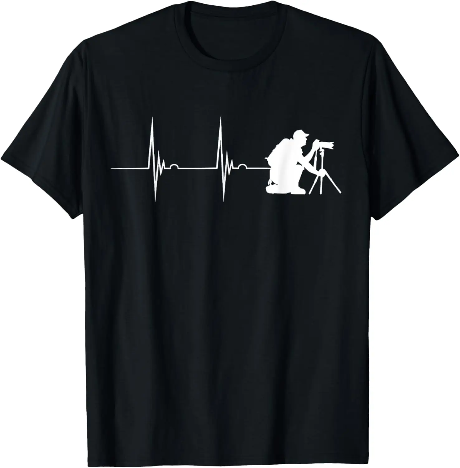 

Photographer Heartbeat EKG Pulse Camera Photo Photography T-Shirt