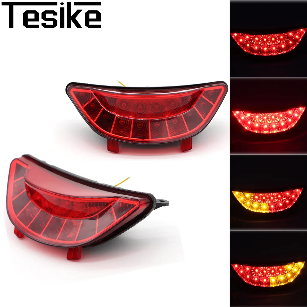 Motorcycle LED Light Brake Tail Light Integration Rear Turn Signals Lamp For Yamaha V MAX1700 2009-2013 Stop Signal Taillight