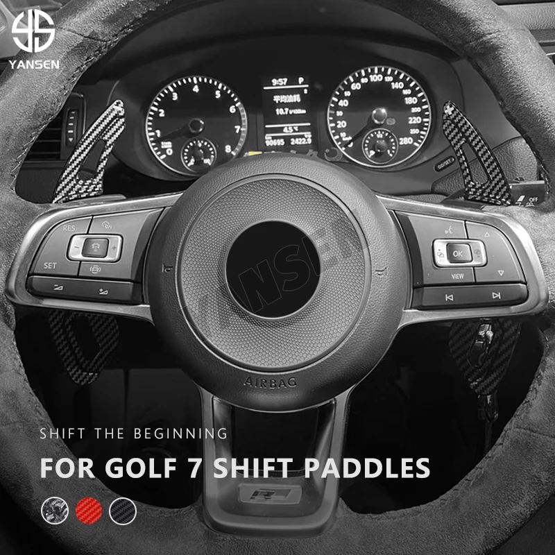 

Carbon Fiber Steering Wheel Paddle Shifter For VW Volkswagen Golf GTI R MK7 MK7.5 GTE GTD Wheel DSG Extension
