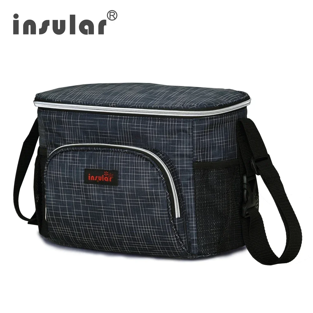 Insular Brand Portable 600D Polyester Mommy Travel Baby Diaper Bag Thermal Stroller Hanging Bag Organizer Nappy Bag