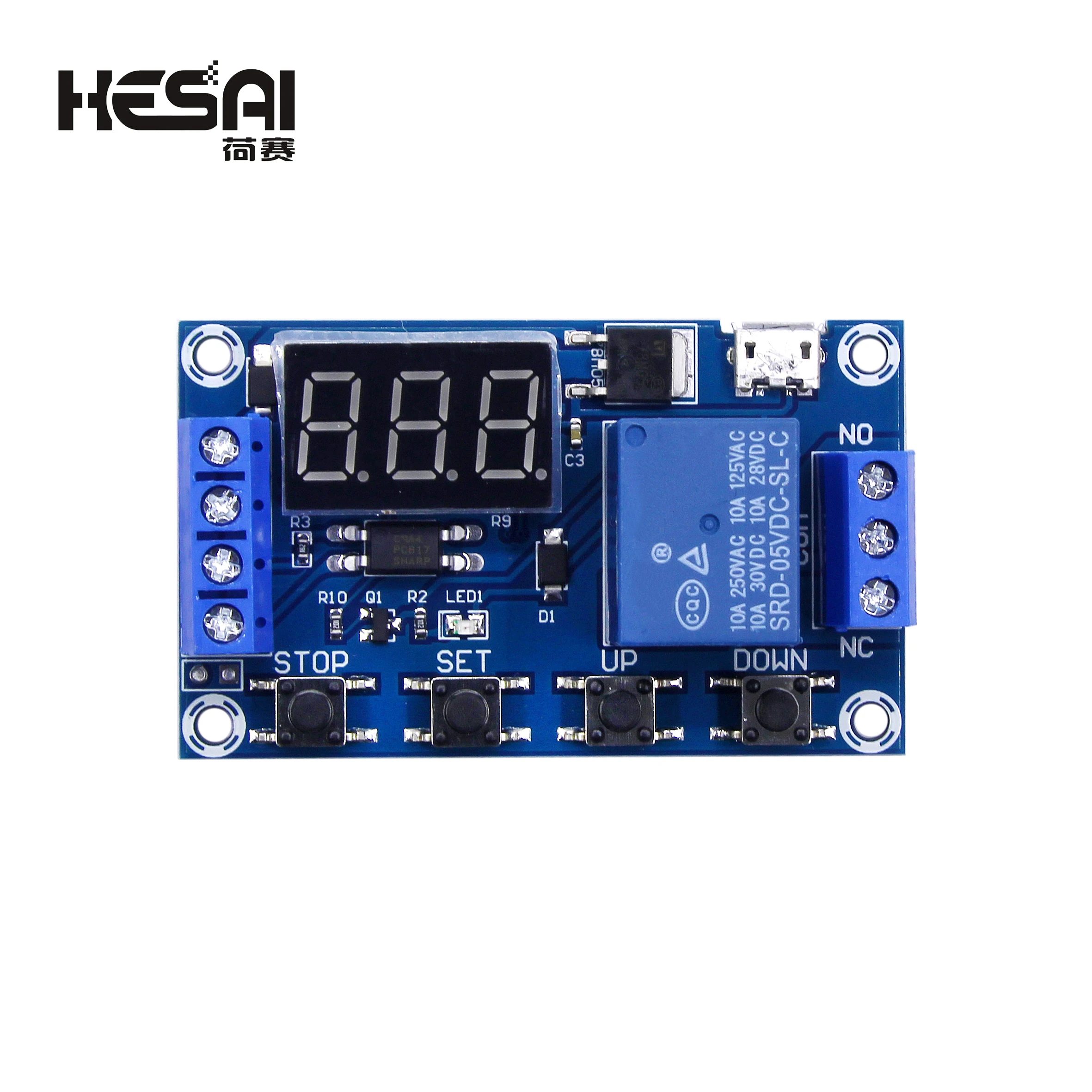 DC 5V 12V 24V LED Light Digital Time Delay Relay Trigger Cycle Timer Delay Switch Circuit Board Timing Control Module DIY