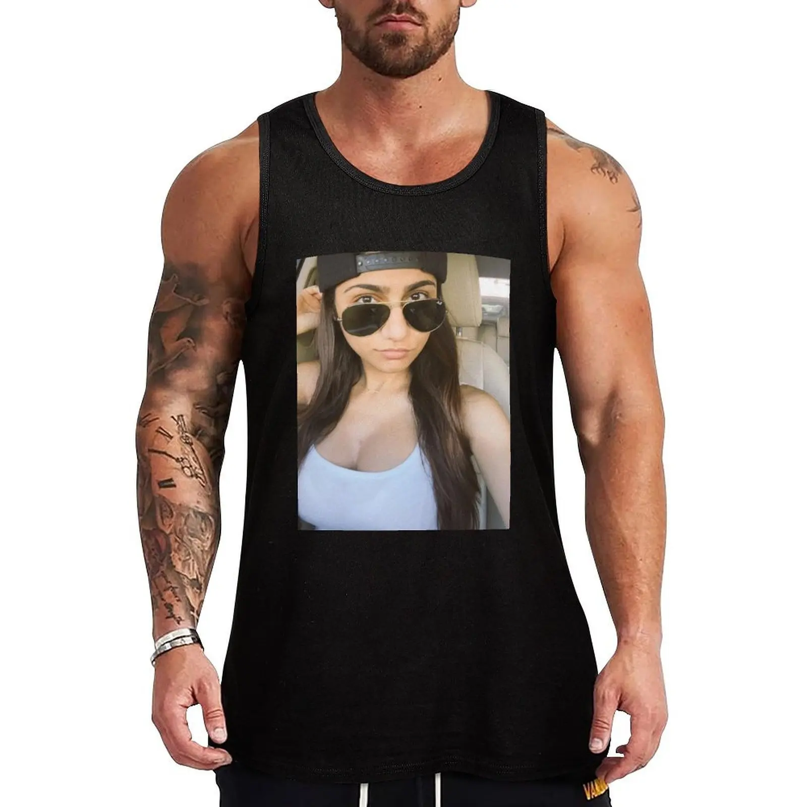 

Mia Khalifa Tank Top fashion 2025 man vest men T-shirt men