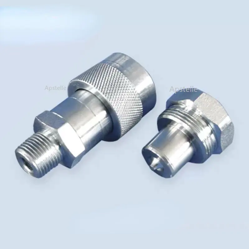 

SIZE-B 1/4 3/8 Inch Accessories Oil Cylinder Foot Pump Pneumatic Pump Quick Connector High Pressure Oil Pipe Quick Connector