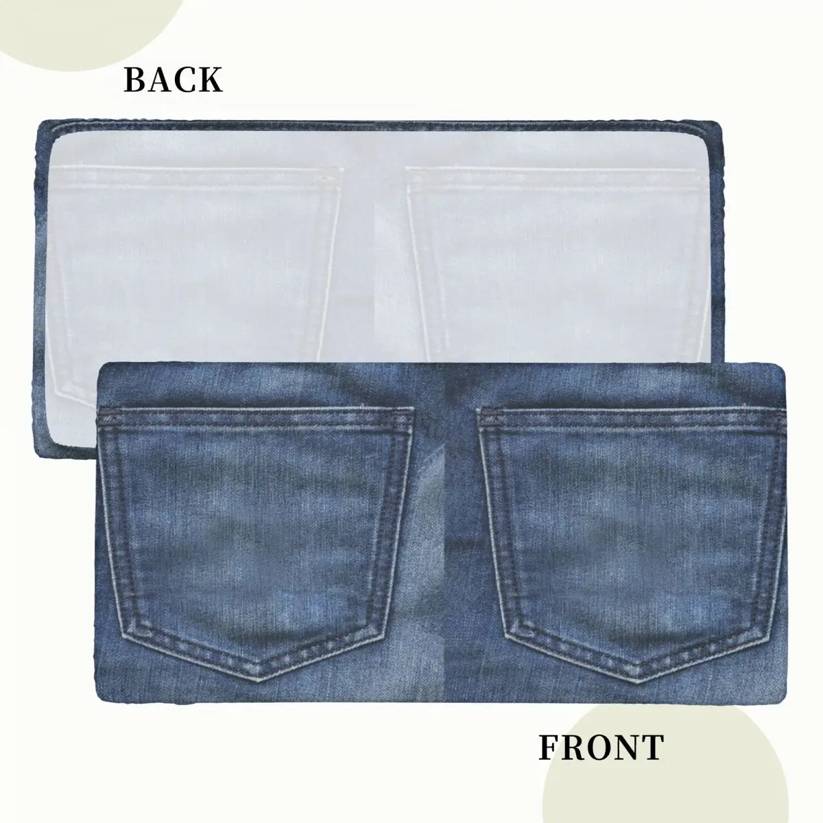 Denim Custom Rectangular Tablecloth Waterproof Table Cover for Festival Party Decorations Table Cloth