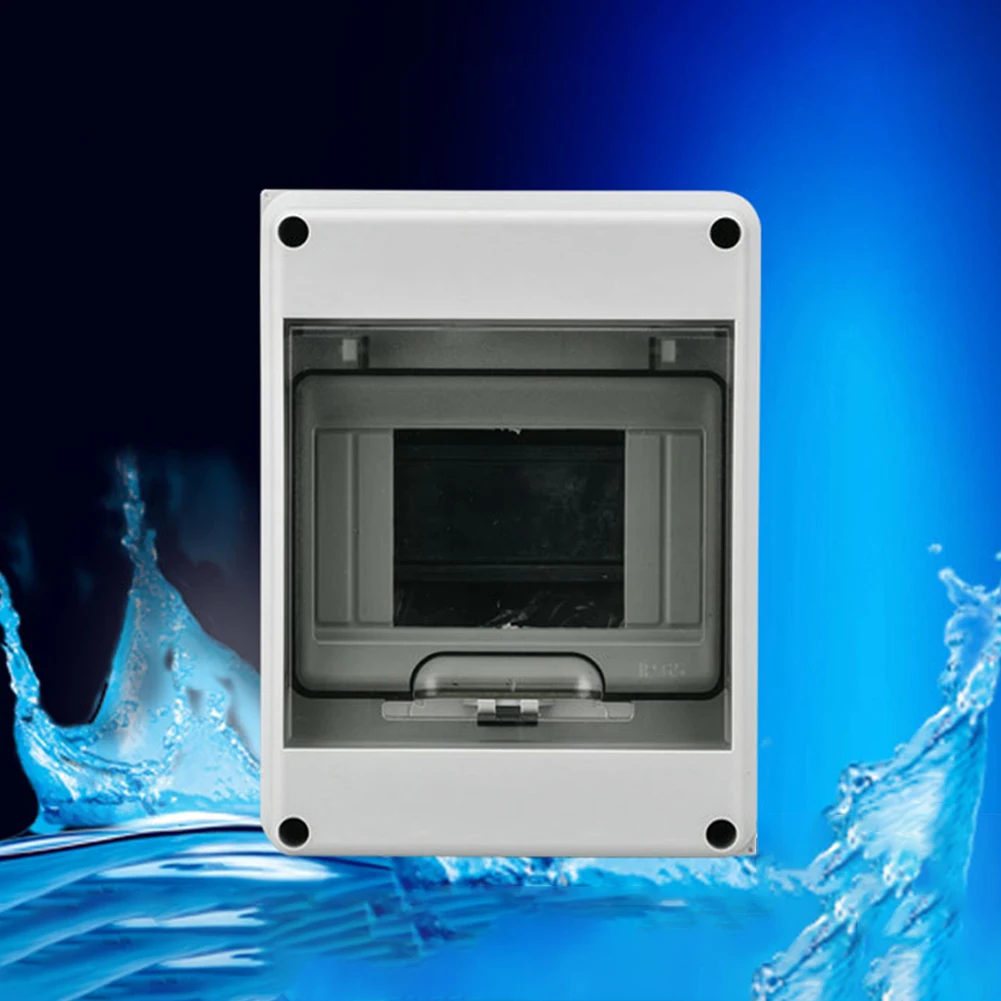 صندوق توزيع مقاوم للماء مدمج وسهل التركيب، صف واحد، 5 وحدات IP65، مثالي للمباني السكنية
