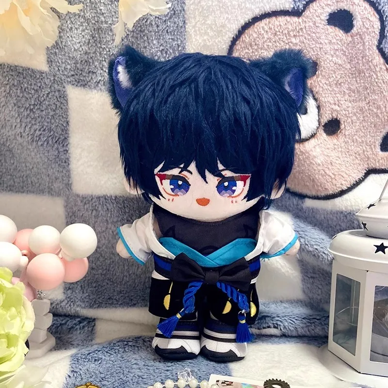 

20cm Anime Games Genshin Impact Plush doll Wanderer toy gift clothes stuffed toy Dress up cotton doll