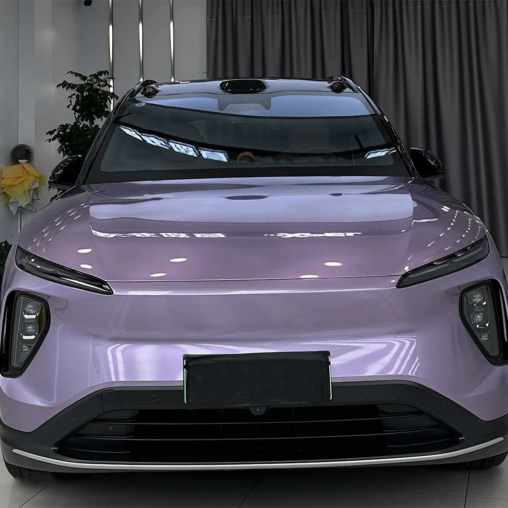 

High Quality Spirtual Purple Glossy Vinyl Wrap Film Car Wrapping Bubble Free Car Sticker Motorcycle Console Skin Accessories