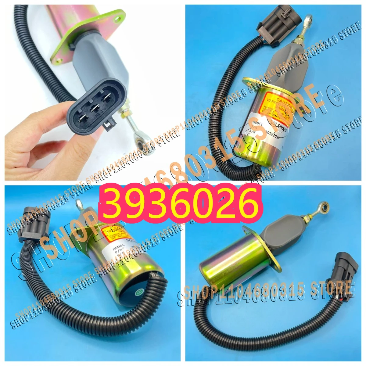 

12V High Quality Fuel Shut Off Solenoid 3936026 SA-4767-12 5016244AB For 5.9L 8.3L