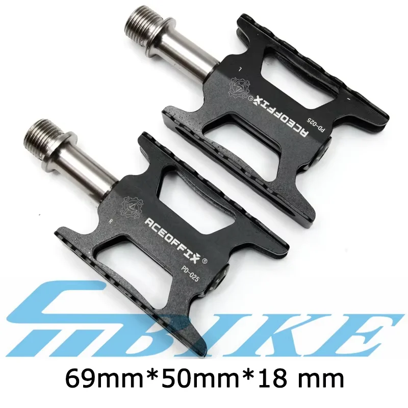 ブロンプトン自転車ペダル,2サイズ,超軽量,158g,アルミニウムとチタン