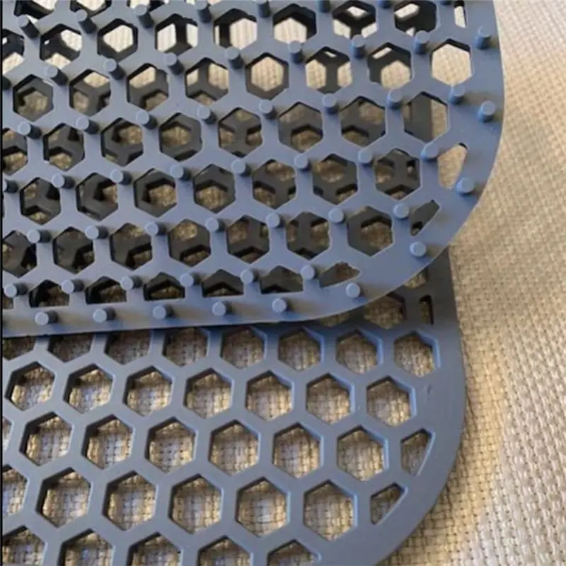 A013 Silicone Sink Mat, 2 Pack Sink Protectors for Kitchen Sink with Center Drain, Folding Non-Slip Heat Resistant Sink Mat