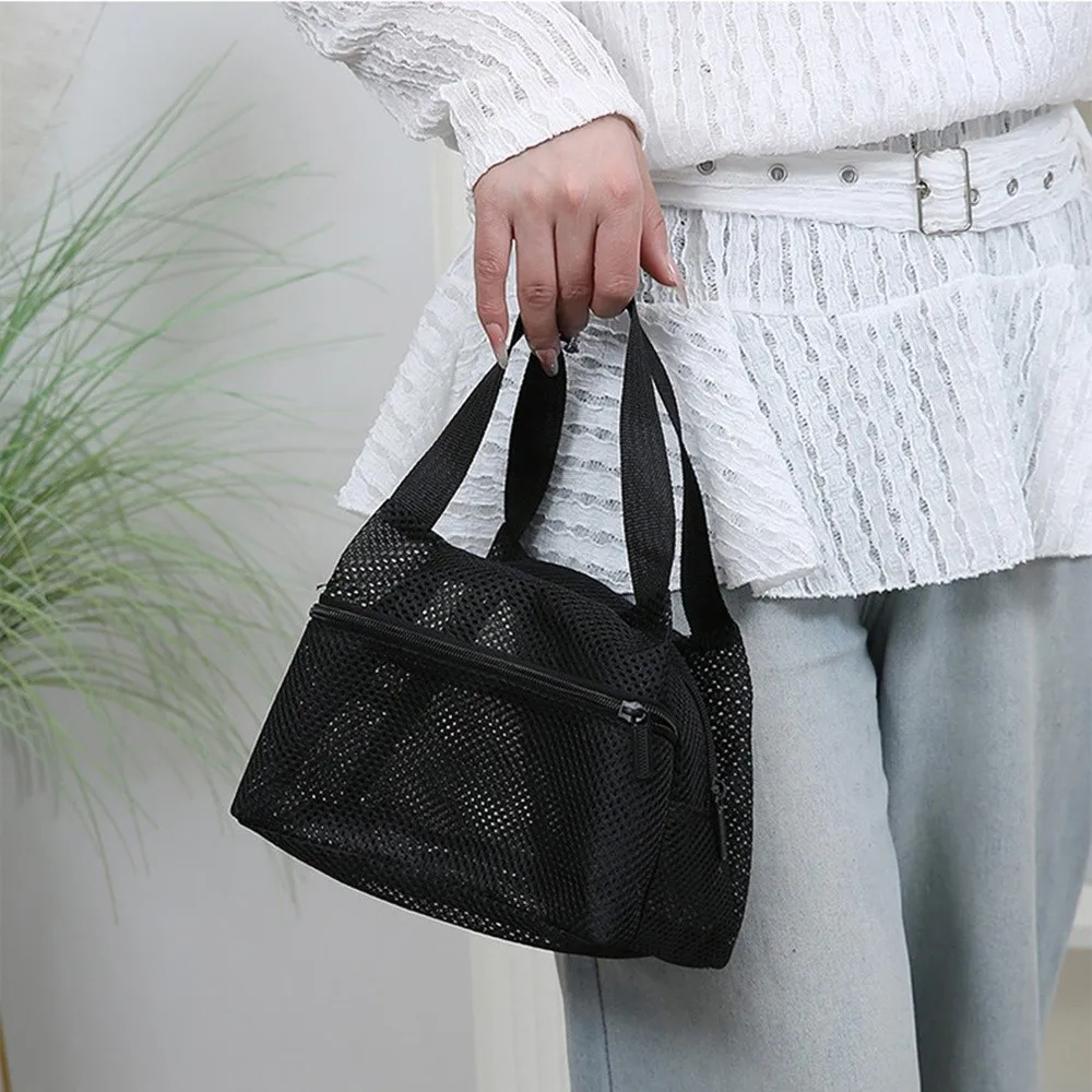 

Портативная сетчатая пляжная сумка, прозрачная косметичка для душа большой емкости, многофункциональный органайзер для туалетных принадлежностей, дорожная сумка для стирки, плавание