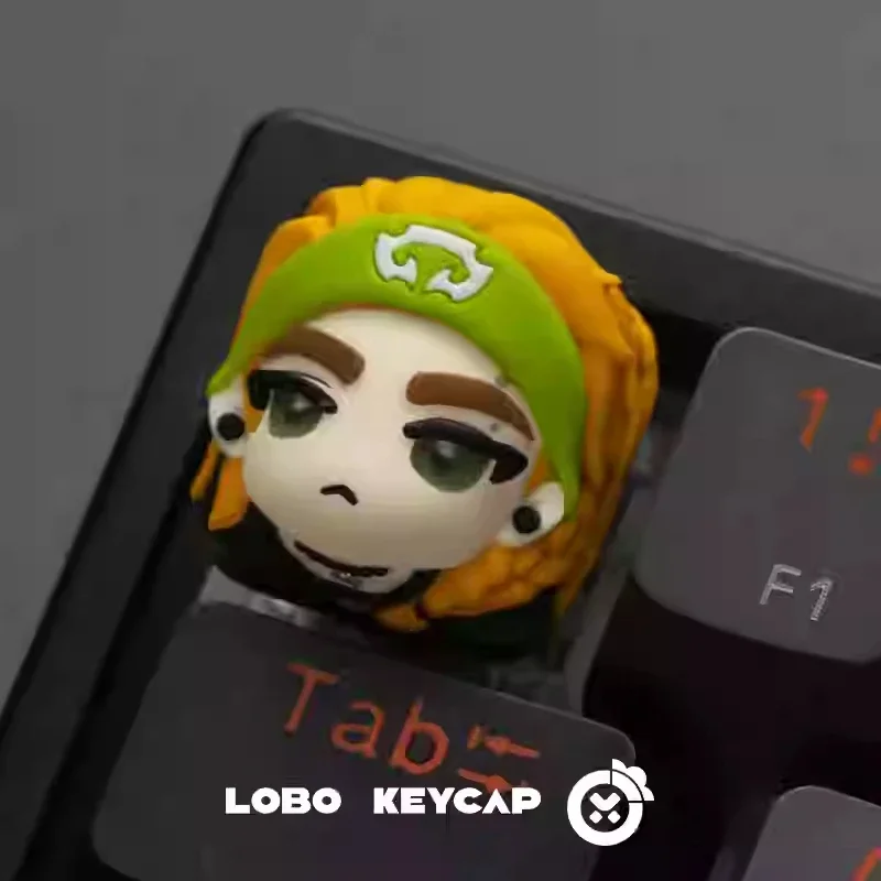 

New VALORANT Keycaps Resin Art Mechanical Keyboard Original Game Jett Key Cap Custom Cartoon Keycap Cute Gamer PC Accessories