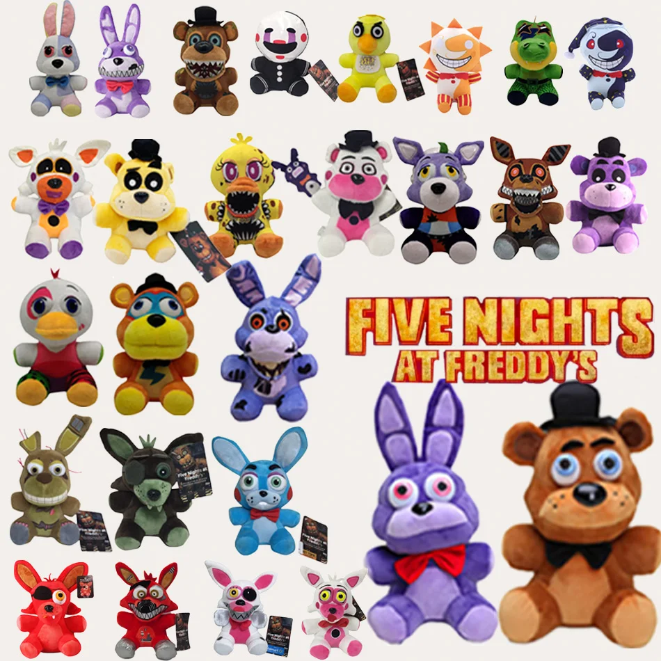 Nuevo juguete de peluche FNAF Freddy de 18CM, animales de peluche, oso, conejo, juego Fnaf, juguetes de peluche, cumpleaños, Navidad para niños, regalo de muñeca