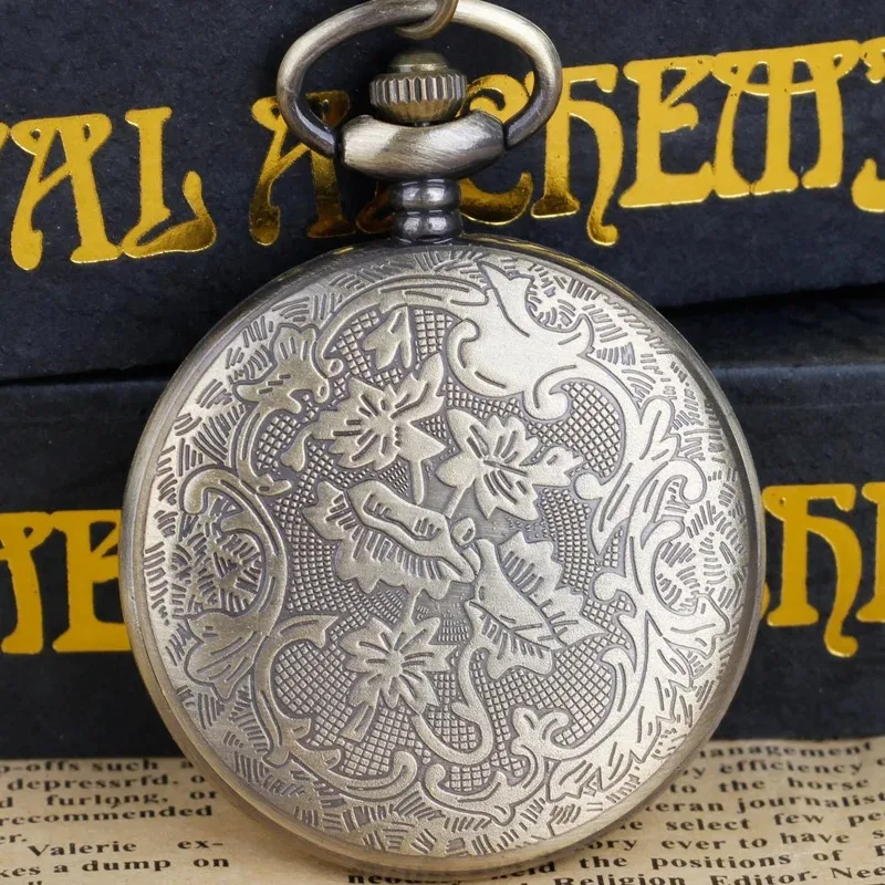 خمر تنقش الأمريكية الرياضة سيارة الجيب ووتش هدية عالية الجودة محايد قلادة توقيت قلادة البرونزية كوارتز ساعة الجيب