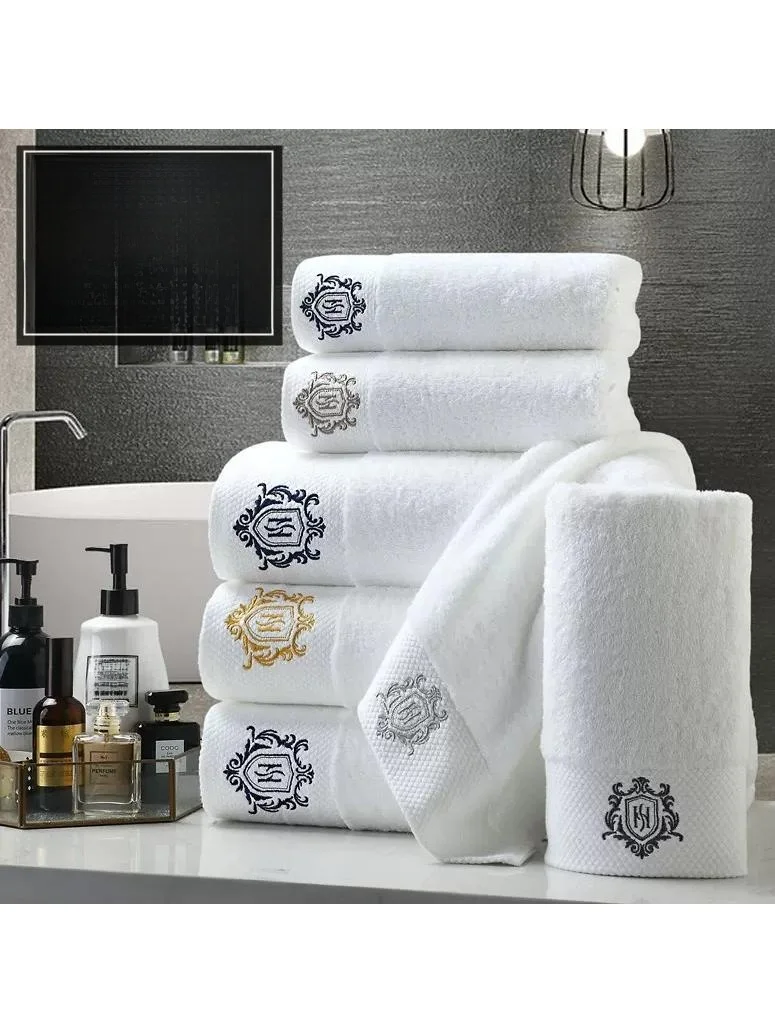 

Five-Star Hotel Cotton Bath Towel Thi Pure Cotton Absorbent White Face Towel for Beau Salon And Homestay by Textile King