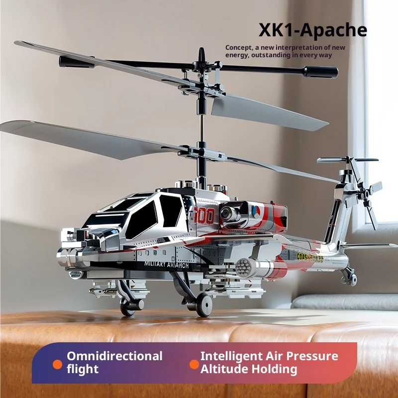 

New High Quality Armed Apache 2.4g Alloy Remote-Controlled Helicopter For Children And Boys Drop Resistant Aircraft Toy Gift