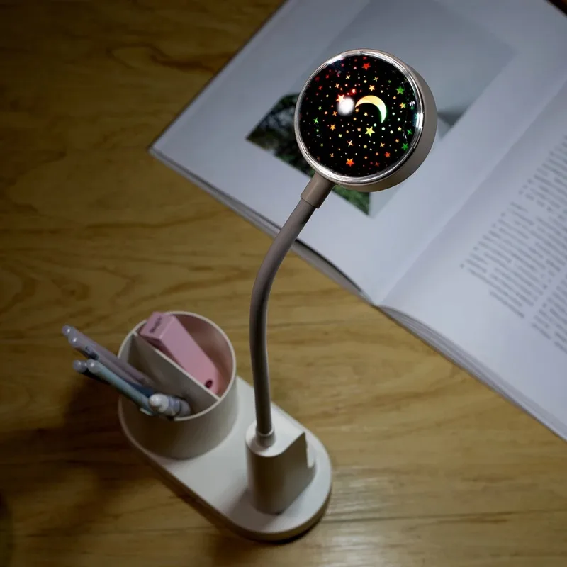 New Rabbit Lamp Cute LED Table Lamp With Night Light Eye Care Table Plug In Home Office Lamp