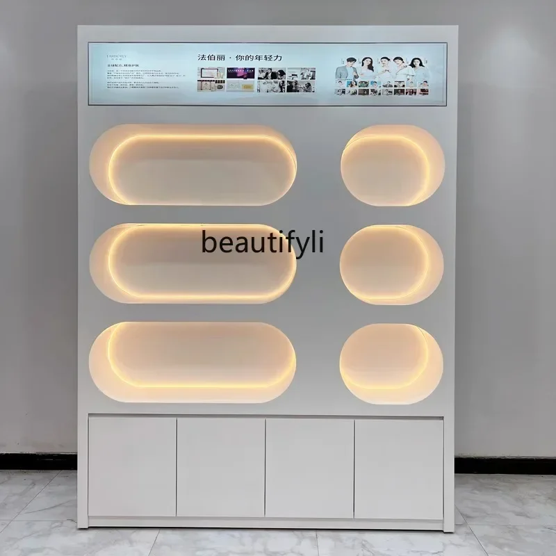 

Cosmetics display cabinet Beauty salon display cabinet Nail art storage cabinet customization a50