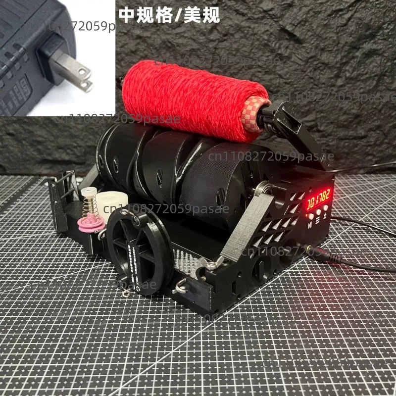 Portable Mini Yarn Winder with Length Calculator & Weight Detection Desktop Electric Yarn Rewinder for Precision Winding