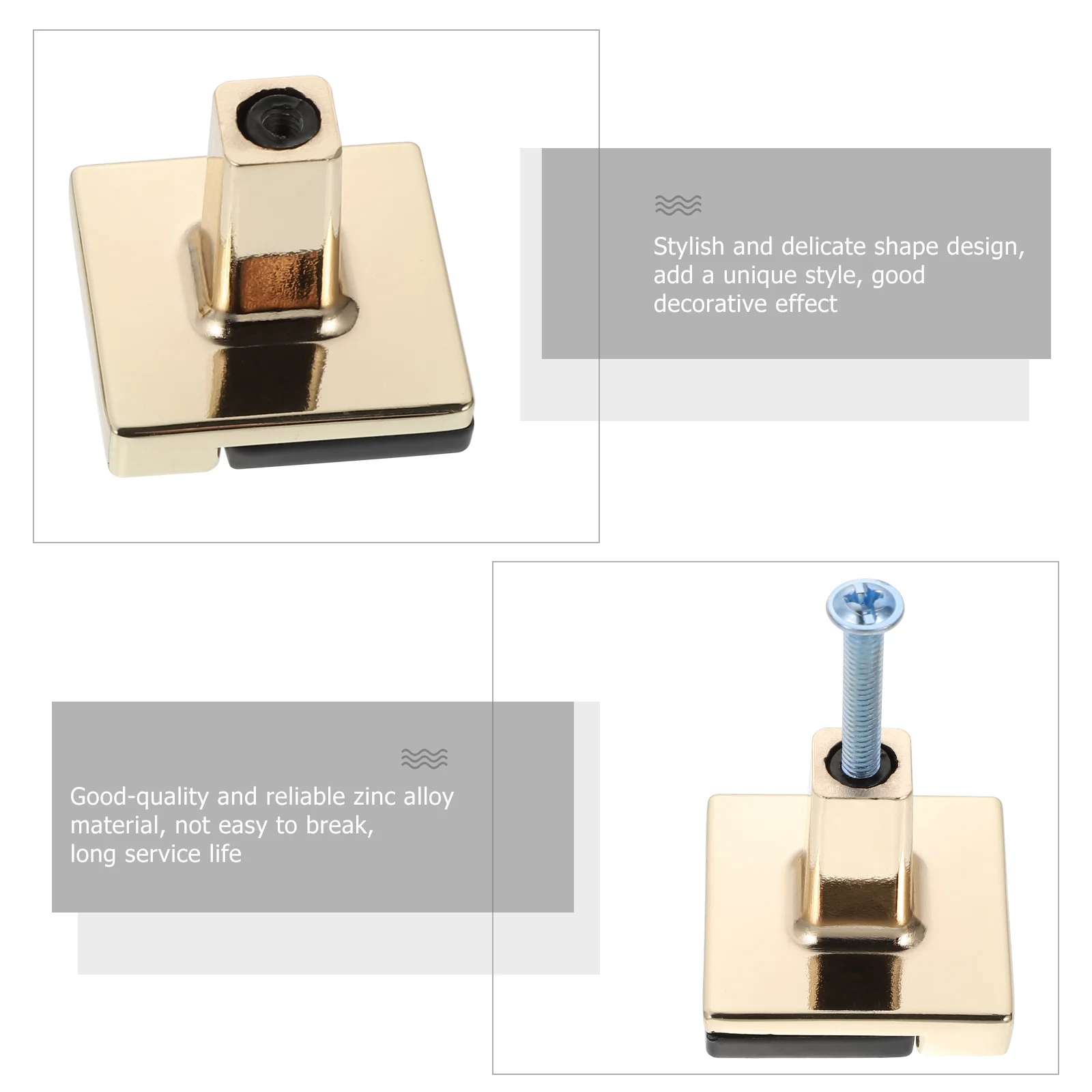 

4pcs Alloy Cabinet Door Knob Modern Brushed Metal Delicate Wardrobe H Pull Matte Black Kitchen Wardrobe Drawer Hardware