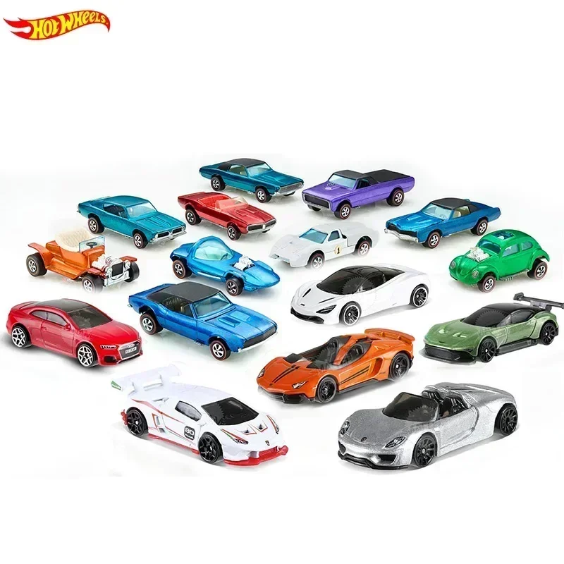 Original Hot Wheels 1/64 Diecast Sports Car Ford Dodge Aston Martin Honda Brick Bus Model Brinquedos Toys for Boys Birthday Gift