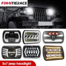 Auto Headlight Finde 5x7/6x7 LED DRL Brightest for Toyota Pickup Projector Truck Hi-Lo Beam Halo 30000LM 400W Car Accessories