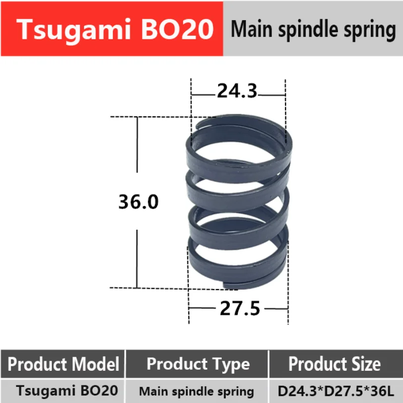 

Tsugami BO20#BO26#32#Star20#25#Main spindle spring Sub spindle spring L16