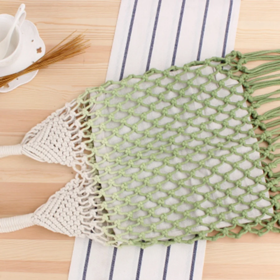 Sacs à main et bourses en coton tissé à la main pour femmes, pocommuniste de soirée en ULcreuse avec pompon, fourre-tout en filet de paille pour la plage