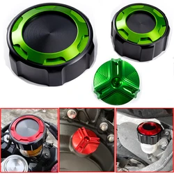 For Kawasaki Z750 Z 750 Z750S 2005-2011 2012 Motorcycle front and rear brake tank cap accessories and fuel filler cap protection