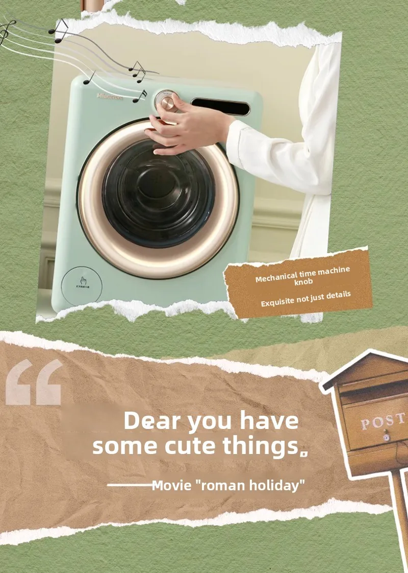 Mini Underwear Washer Direct Drive 2KG with Dryer Compact for Home Baby Care R4