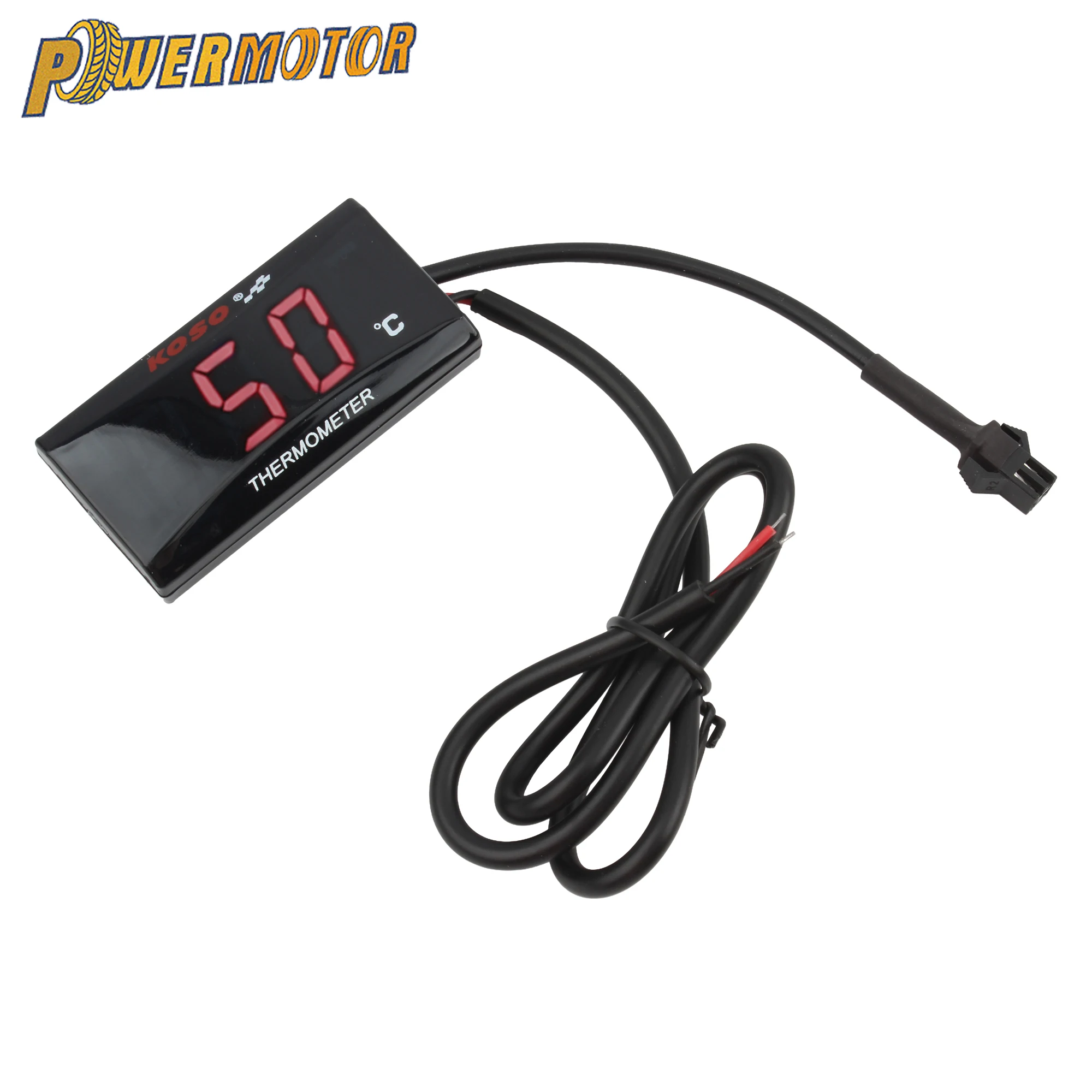 

For KOSO Water Temperature Gauge Sensor Motorcycle Thermometer LCD Digital Screen Mini Meter NMAX CB500X Modified Accessories