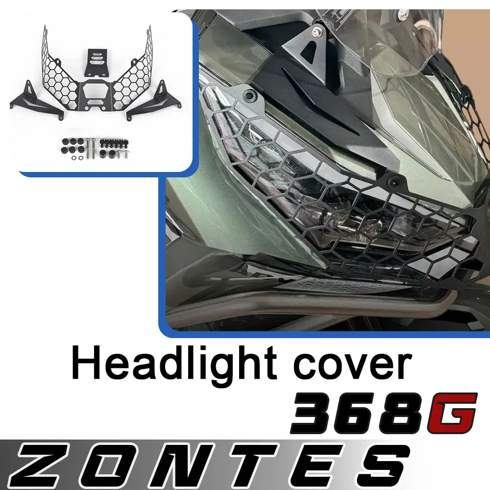 

For ZONTES 368G headlight cover protection net zontes 368g quick-release headlight net protection net fender modification parts