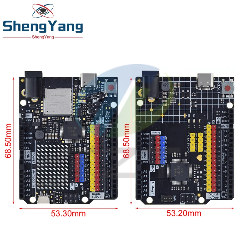 Imagem -05 - Tzt Uno-tipo-c Placa de Desenvolvimento Usb Edição Wifi Programação Arduino Learning Controller Uno r4 Esp32-s3