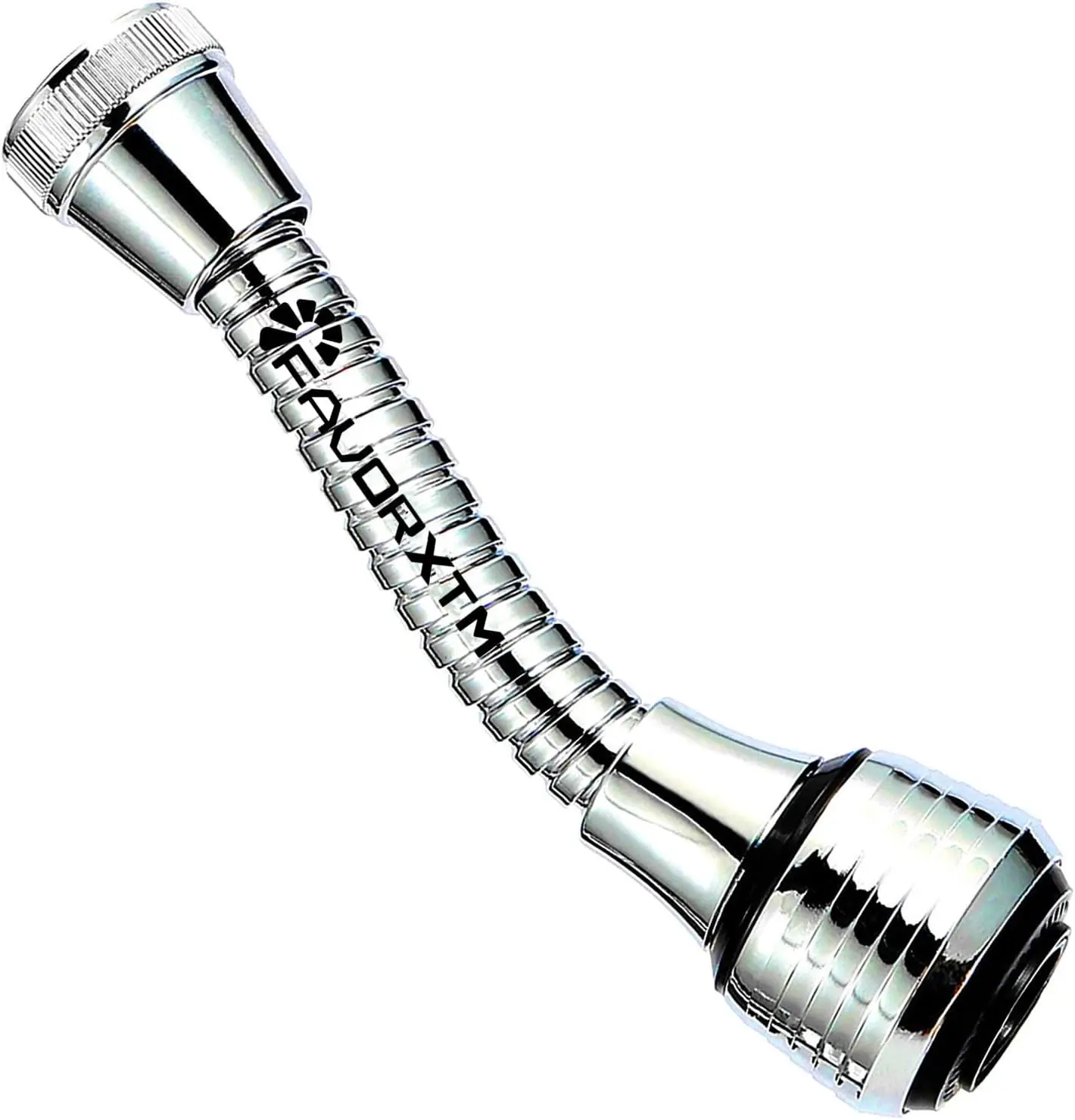 Faucet Sprayer Attachment with Flexible Tap Extension and 360 Degree Aerator for Kitchen Sink Hot Cold Water