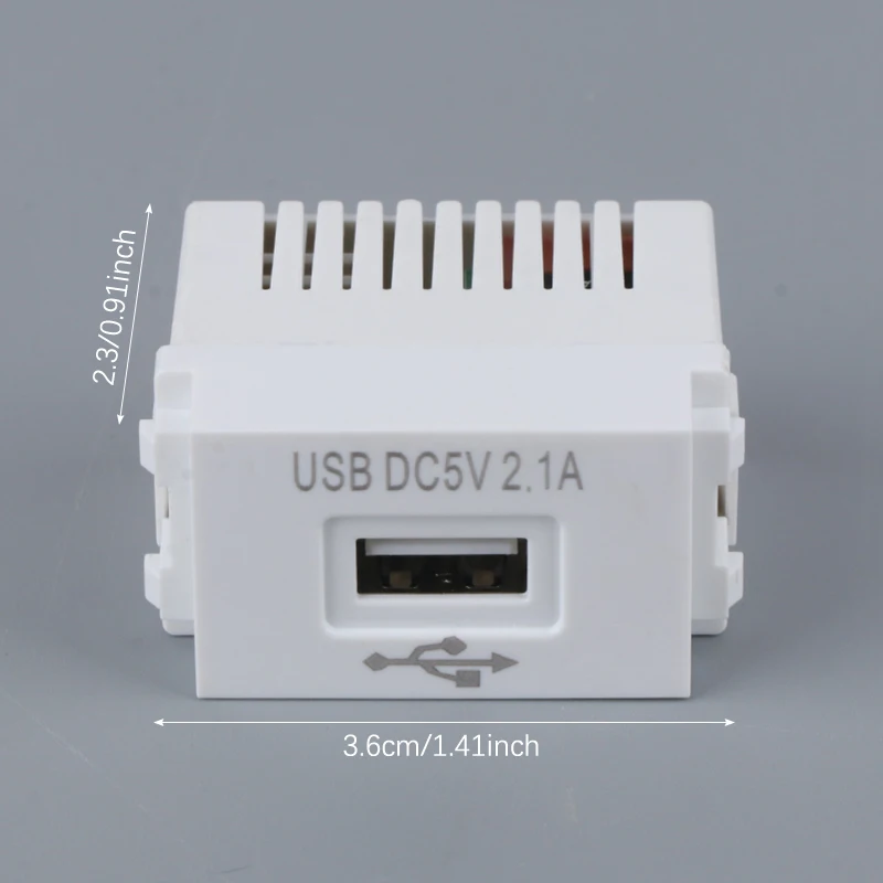 1PC Switching Adapter Mobile Phone Charging Panel USB Power Module 220V Socket 5V Transformer 2.1A USB Charging Power Socket