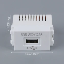 1PC Switching Adapter Mobile Phone Charging Panel USB Power Module 220V Socket 5V Transformer 2.1A USB Charging Power Socket