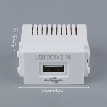 1 adet anahtarlama adaptörü cep telefonu şarj paneli USB güç modülü 220V soket 5V trafo 2.1A USB şarj güç soketi
