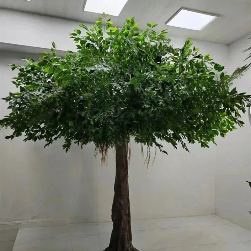 1820R Large Simulation Banyan Tree FRP Fake Trees Wishing Tree Hotel Scenic Spot Wedding Indoor Landscaping Plant Decoration