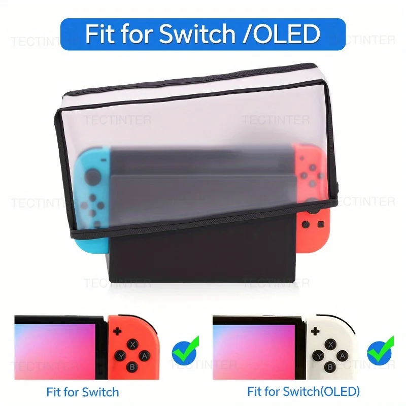 Protective Dust Cover for Nintendo Switch & OLED Game Console Dustproof Case Stopper Anti-Scratch Waterproof Case Protector