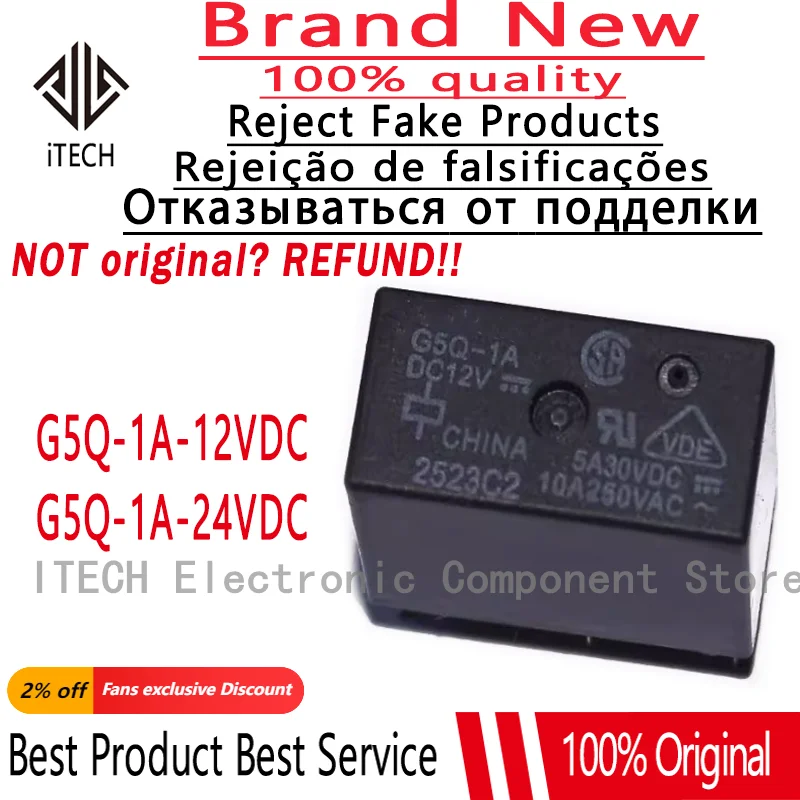 5-10Pcs/Lot G5Q-1A-…